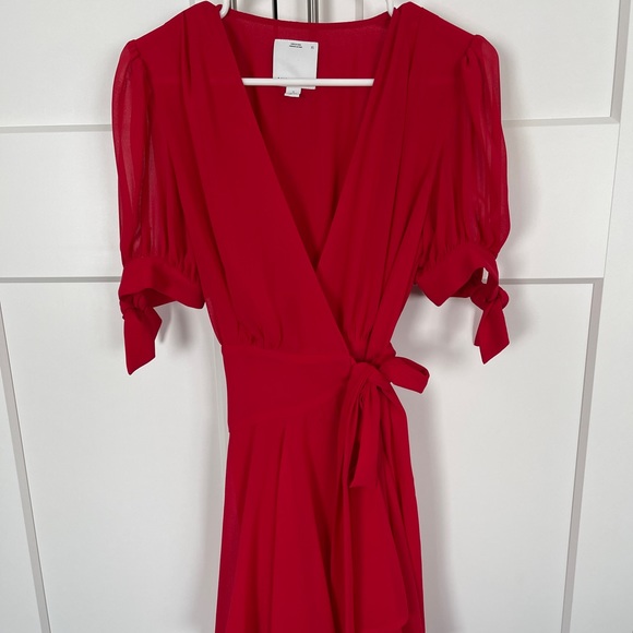 Red wrap dress - Picture 1 of 6